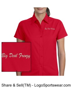 Ladies Short Sleeve Teflon Twill Shirt Design Zoom